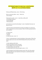For Ati Medical Surgical Nursing Exam Actual Exams With Ngn Questuions And Exam With Correct Answers