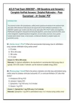AHA ACLS FINAL EXAM ULTIMATE STUDY BUNDLE &vert; FULL GUIDELINES&comma; 450&plus; VERIFIED PRACTICE QUESTIONS&comma; RESUSCITATION ALGORITHMS&comma; ECG RHYTHMS & EXPERT RATIONALES &mdash; GRADED A&plus;