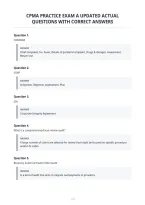 Cpma Practice Exam A Updated Actual&NewLine;Questions With Correct Answers&NewLine;