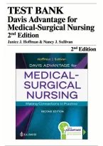 Test Bank Davis Advantage for Medical-Surgical Nursing&colon; Making Connections to Practice 2nd Edition by Janice J&period; Hoffman & Nancy J&period; Sullivan &vert; ISBN 9780803677074 &vert; All 73 Chapters Covered &vert; NCLEX-RN & NGN Med-Surg Exam Prep &lbrack;2026&rsqb;