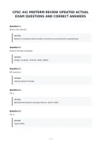 Cpsc 441 Midterm Review Updated Actual&NewLine;Exam Questions And Correct Answers