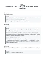 Emtala&NewLine;Updated Actual Exam Questions And Correct&NewLine;Answers