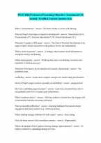 WGU D665 Learner Development Science of Learning Objective Assessment OA Actual Guaranteed Pass