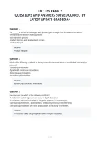 Ent 315 Exam 2&NewLine;Questions And Answers Solved Correctly&NewLine;Latest Update Graded A&plus;