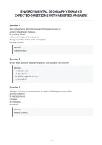 Environmental Geography Exam &num;3&NewLine;Expected Questions With Verified Answers