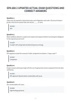 Epa 608 2 Updated Actual Exam Questions And&NewLine;Correct Answers