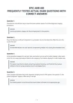 Epic Amb 400&NewLine;Frequently Tested Actual Exam Questions With&NewLine;Correct Answers