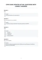 Cpxp Exam Updated Actual Questions With&NewLine;Correct Answers