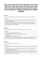Epic Cln 251&sol;252 Study Set 2 Kw&comma; Epic Cln 251&sol;252&NewLine;Study Set 3 Kw&comma; Epic Cln 251&sol;252 Study Set 2 Kw&comma;&NewLine;Epic Cln 251&sol;251 Kw&comma; Epic Cln 251&sol;251 Kw Latest&NewLine;Actual Exam With Verified Questions & Correct&NewLine;Answers&NewLine;