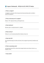Computer Fundamentals &vert; 100 Questions and Answers for BCA MH-CET Students&comma; Study Guide 2026&sol;2027
