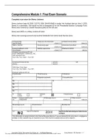 Comprehensive Module 1 Final Exam &vert; Scenario Part 2 Study Guide
