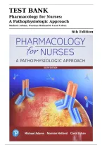 Test Bank Pharmacology for Nurses&colon; A Pathophysiologic Approach 6th Edition by Michael Adams & Norman Holland &vert; ISBN 9780135218334 &vert; All 53 Chapters Included &vert; NCLEX-RN & Nursing Pharmacology Exam Prep &lbrack;2026&rsqb;