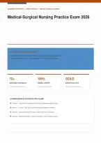 Medical-Surgical Nursing Practice Exam 2026&sol;2027 &ndash; Practice Questions&comma; Detailed Answers&comma; and Rationales