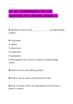 Aic 301 Comprehensive Test 2027&NewLine;Questions With Answers Graded A&plus;