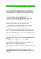 NUR 283 comp 100 Correct Answers Verified A Graded