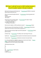 CBP Exam 5 with all Correct & 100&percnt; Verified Answers &vert;Actual Complete Update &vert;Already Graded A&plus;