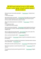 CBP OBT Exam 8 with all Correct & 100&percnt; Verified Answers &vert;Latest Update &vert;Actual Complete Update &vert;Already Graded A&plus;