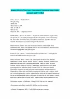Shadow Health Tina Jones Comprehensive Assessment Documentation Questions and Answers 100 Pass