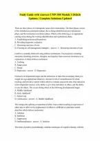 CMN 548 Module 3 Study Guide with Answers Latest 202626 Updates 100 Complete Guaranteed Pass