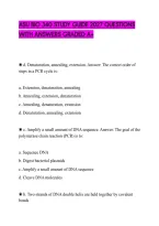 Asu Bio 340 Study Guide 2027 Questions&NewLine;With Answers Graded A&plus;