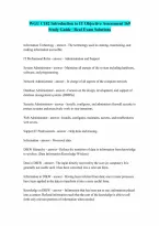 WGU C182 Introduction to IT OA Objective Assessment 169 Latest UPDATE 100 CORRECT ANSWERS