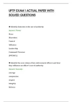 Uptp Exam 1 Actual Paper With&NewLine;Solved Questions
