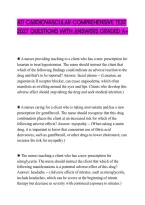 Ati Cardiovascular Comprehensive Test&NewLine;2027 Questions With Answers Graded A&plus;