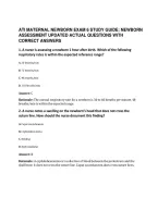 ATI Maternal Newborn Exam 6 Study Guide Newborn Assessment 2026 Questions Answers Rationales