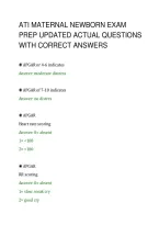 Ati Maternal Newborn Exam Prep 2026 Full Question Collection With Expert Solutions
