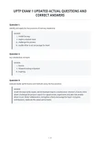 Uptp Exam 1 Updated Actual Questions And&NewLine;Correct Answers&NewLine;