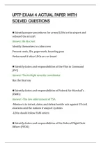 Uptp Exam 4 Actual Paper With&NewLine;Solved Questions&NewLine;