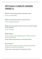 Uptp Exam 4 Complete Answers&NewLine;Graded A&plus;