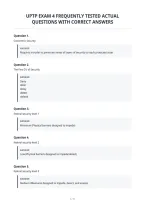 Uptp Exam 4 Frequently Tested Actual&NewLine;Questions With Correct Answers