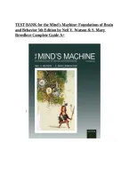 Test Bank For The Mind's Machine&colon; Foundations of Brain and Behavior 5th Edition &vert; Neil V&period; Watson & S&period; Marc Breedlove &vert; 9780197666081