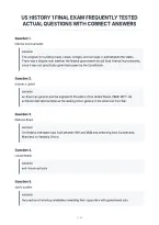 Us History 1 Final Exam Frequently Tested&NewLine;Actual Questions With Correct Answers