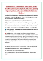 Vati pn maternal newborn exam latest update Practice &NewLine;Questions &lpar;Original&rpar; EXAM &vert; 2026&ndash;2027 Latest Update &vert; &NewLine;Original Questions & Answers with Detailed Rationales &NewLine;&vert; Graded A&plus; 