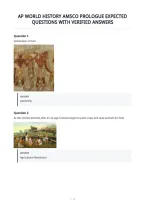 Ap World History Amsco Prologue Expected Questions With Verified Answers