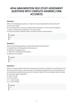 Apha Immunization Self-Study Assessment Questions With Complete Answers &lpar;100&percnt; Accurate&rpar;