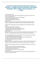VATI Green Light Predictor Exam 2026 Actual Exam 2026&sol;2027 &ndash; Complete Exam-Style Questions with Detailed Rationales &vert; 100&percnt; Verified &ndash; Pass Guaranteed &ndash; A&plus; Graded