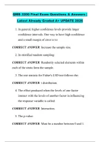 QMB 3200 Final Exam Questions & Answers &vert; &NewLine;Latest Already Graded A&plus; UPDATE 2026 