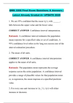 QMB 3200 Final Exam Questions & Answers &vert; &NewLine;Latest Already Graded A&plus; UPDATE 2026