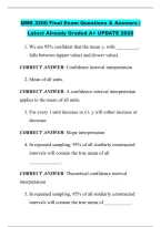 QMB 3200 Final Exam Questions & Answers &vert; &NewLine;Latest Already Graded A&plus; UPDATE 2026