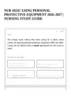 Nur 1023C Using Personal Protective Equipment 2026&ndash;2027 &vert; Nursing Study Guide
