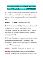 QMB 3200 EXAM Questions & Answers &vert; &NewLine;Latest Already Graded A&plus; UPDATE 2026