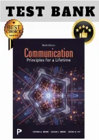 Test Bank - Communication&colon; Principles for a Lifetime&comma; 9th Edition Steven A&period; Beebe&semi; Susan J&period; Beebe&semi; Diana K&period; Ivy