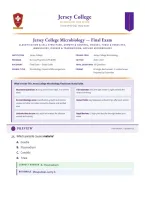 Jersey College Microbiology Final Exam &lpar;2026&sol;2027 Update&rpar; &vert; Complete Questions & Verified Answers &vert; 100&percnt; Correct &vert; Grade A  Jersey College