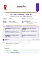 Jersey College Microbiology Final Exam Practice Test &lpar;2026&sol;2027 Update&rpar; &vert; Complete Questions & Verified Answers &vert; 100&percnt; Correct &vert; Grade A  Jersey College