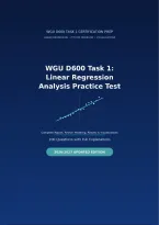 WGU D600 Task 1&colon; Linear Regression Analysis &vert; Complete Report&comma; Python Modeling&comma; Results & Visualizations &vert; 2026&sol;2027 Updated