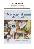 Managerial Accounting 5th Edition Test Bank &vert; Whitecotton&comma; Libby & Phillips