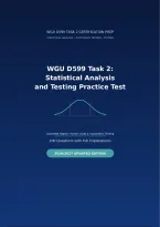 WGU D599 Task 2&colon; Statistical Analysis and Testing &vert; Complete Report&comma; Python Code & Hypothesis Testing &vert; 2026&sol;2027 Updated